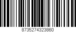 Código de barras (EAN, GTIN, SKU, ISBN): '8735274323860'
