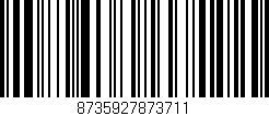 Código de barras (EAN, GTIN, SKU, ISBN): '8735927873711'
