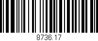 Código de barras (EAN, GTIN, SKU, ISBN): '8736.17'