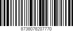 Código de barras (EAN, GTIN, SKU, ISBN): '8738078207770'