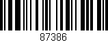 Código de barras (EAN, GTIN, SKU, ISBN): '87386'