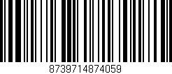 Código de barras (EAN, GTIN, SKU, ISBN): '8739714874059'