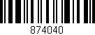Código de barras (EAN, GTIN, SKU, ISBN): '874040'