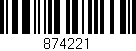Código de barras (EAN, GTIN, SKU, ISBN): '874221'