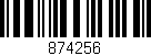 Código de barras (EAN, GTIN, SKU, ISBN): '874256'