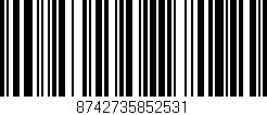 Código de barras (EAN, GTIN, SKU, ISBN): '8742735852531'