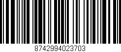 Código de barras (EAN, GTIN, SKU, ISBN): '8742994023703'