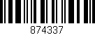 Código de barras (EAN, GTIN, SKU, ISBN): '874337'