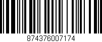 Código de barras (EAN, GTIN, SKU, ISBN): '874376007174'