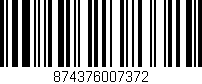 Código de barras (EAN, GTIN, SKU, ISBN): '874376007372'