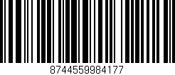 Código de barras (EAN, GTIN, SKU, ISBN): '8744559984177'