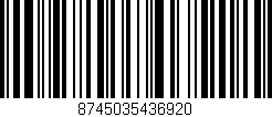 Código de barras (EAN, GTIN, SKU, ISBN): '8745035436920'