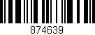 Código de barras (EAN, GTIN, SKU, ISBN): '874639'