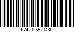 Código de barras (EAN, GTIN, SKU, ISBN): '8747375520468'