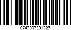Código de barras (EAN, GTIN, SKU, ISBN): '8747967091727'