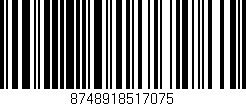 Código de barras (EAN, GTIN, SKU, ISBN): '8748918517075'