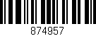 Código de barras (EAN, GTIN, SKU, ISBN): '874957'