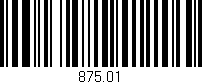 Código de barras (EAN, GTIN, SKU, ISBN): '875.01'
