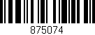 Código de barras (EAN, GTIN, SKU, ISBN): '875074'