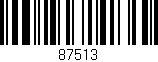 Código de barras (EAN, GTIN, SKU, ISBN): '87513'