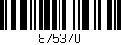 Código de barras (EAN, GTIN, SKU, ISBN): '875370'