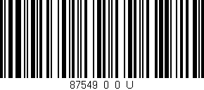 Código de barras (EAN, GTIN, SKU, ISBN): '87549_0_0_U'
