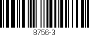 Código de barras (EAN, GTIN, SKU, ISBN): '8756-3'