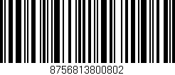 Código de barras (EAN, GTIN, SKU, ISBN): '8756813800802'