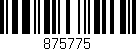 Código de barras (EAN, GTIN, SKU, ISBN): '875775'