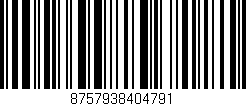 Código de barras (EAN, GTIN, SKU, ISBN): '8757938404791'