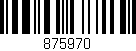 Código de barras (EAN, GTIN, SKU, ISBN): '875970'
