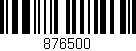 Código de barras (EAN, GTIN, SKU, ISBN): '876500'