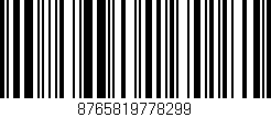 Código de barras (EAN, GTIN, SKU, ISBN): '8765819778299'