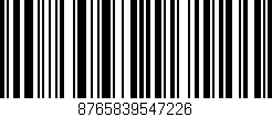 Código de barras (EAN, GTIN, SKU, ISBN): '8765839547226'