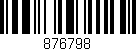 Código de barras (EAN, GTIN, SKU, ISBN): '876798'