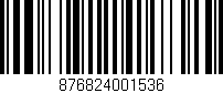 Código de barras (EAN, GTIN, SKU, ISBN): '876824001536'