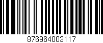 Código de barras (EAN, GTIN, SKU, ISBN): '876964003117'