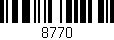 Código de barras (EAN, GTIN, SKU, ISBN): '8770'