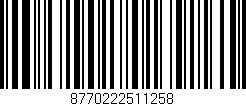 Código de barras (EAN, GTIN, SKU, ISBN): '8770222511258'