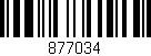 Código de barras (EAN, GTIN, SKU, ISBN): '877034'
