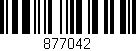 Código de barras (EAN, GTIN, SKU, ISBN): '877042'