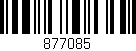 Código de barras (EAN, GTIN, SKU, ISBN): '877085'