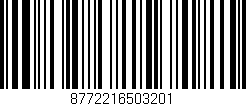 Código de barras (EAN, GTIN, SKU, ISBN): '8772216503201'