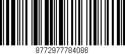 Código de barras (EAN, GTIN, SKU, ISBN): '8772977784086'