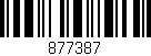 Código de barras (EAN, GTIN, SKU, ISBN): '877387'