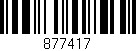Código de barras (EAN, GTIN, SKU, ISBN): '877417'
