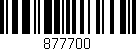 Código de barras (EAN, GTIN, SKU, ISBN): '877700'