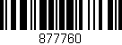 Código de barras (EAN, GTIN, SKU, ISBN): '877760'
