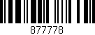 Código de barras (EAN, GTIN, SKU, ISBN): '877778'