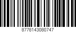 Código de barras (EAN, GTIN, SKU, ISBN): '8778143080747'